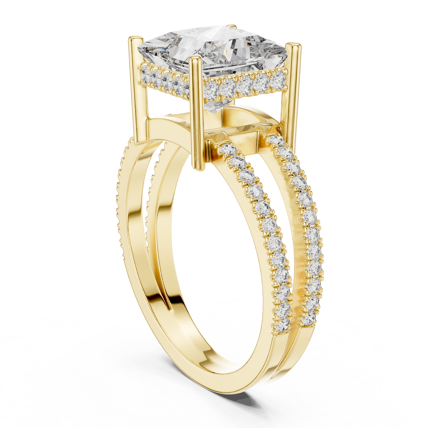 Round Halo Lab Grown Diamond Ring