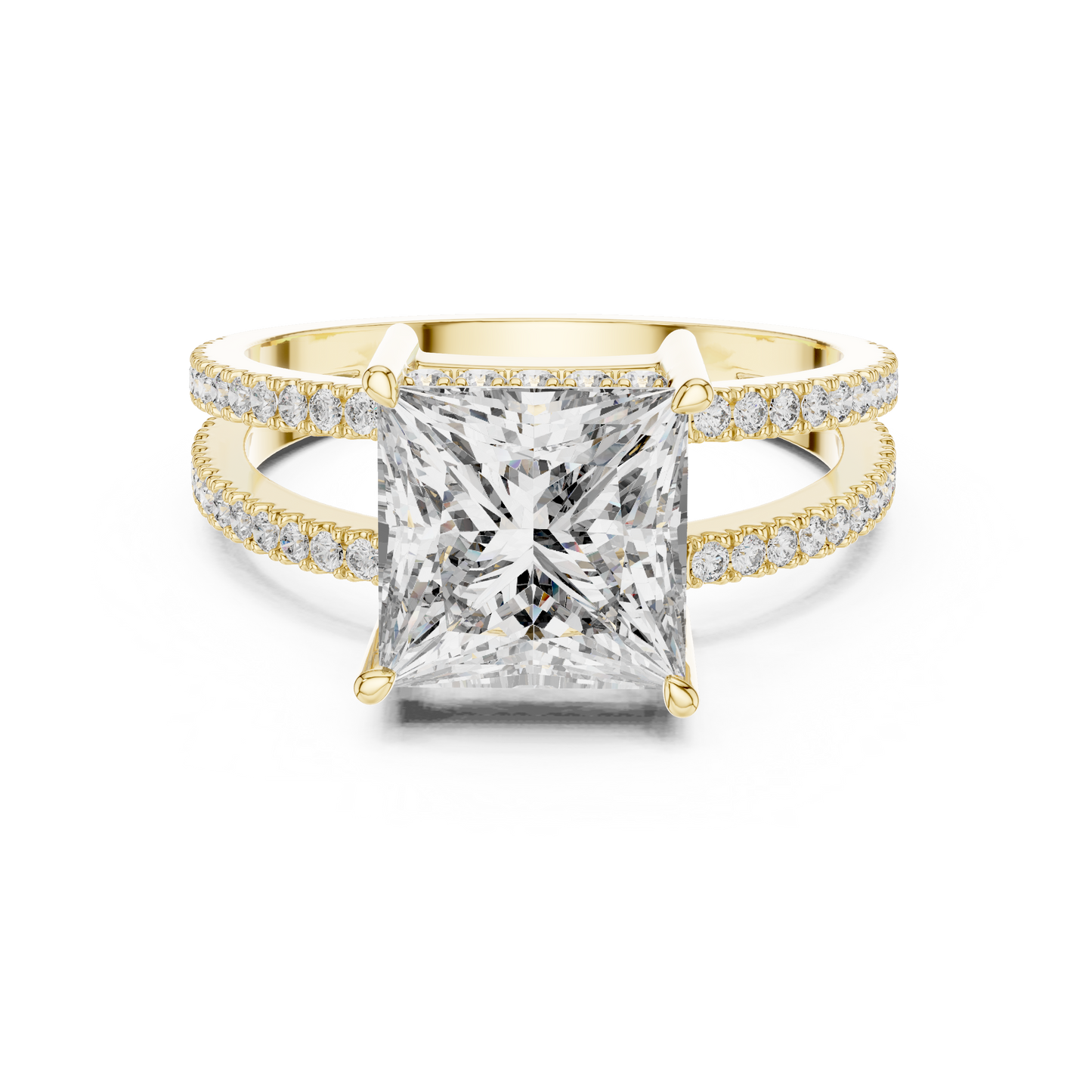 Round Halo Lab Grown Diamond Ring