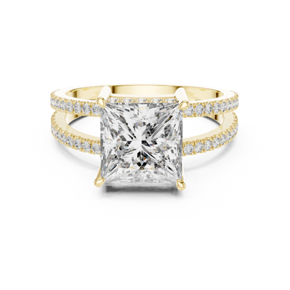 Round Halo Lab Grown Diamond Ring
