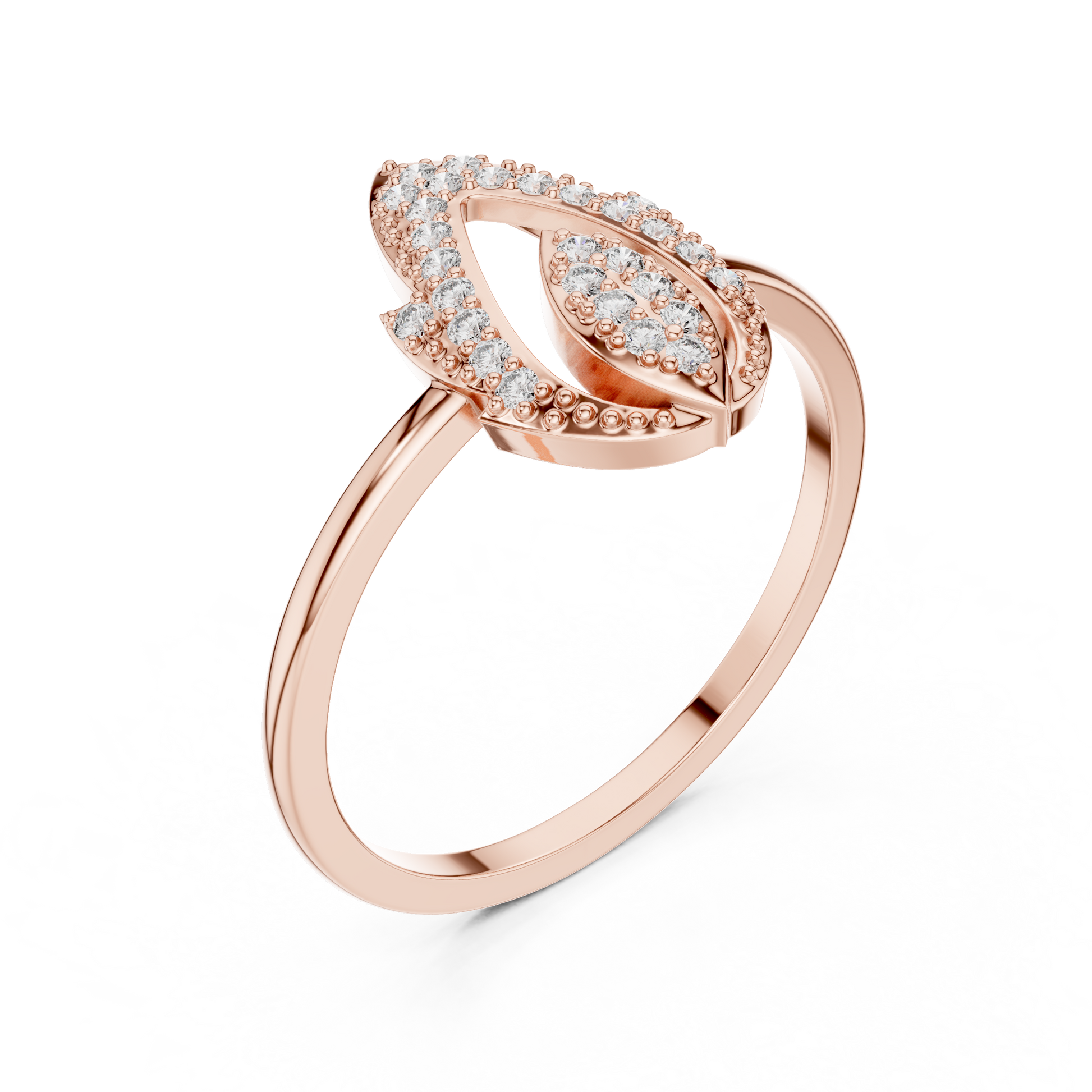 Mixed Shape Lab Grown Diamond Halo Ring