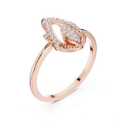 Mixed Shape Lab Grown Diamond Halo Ring