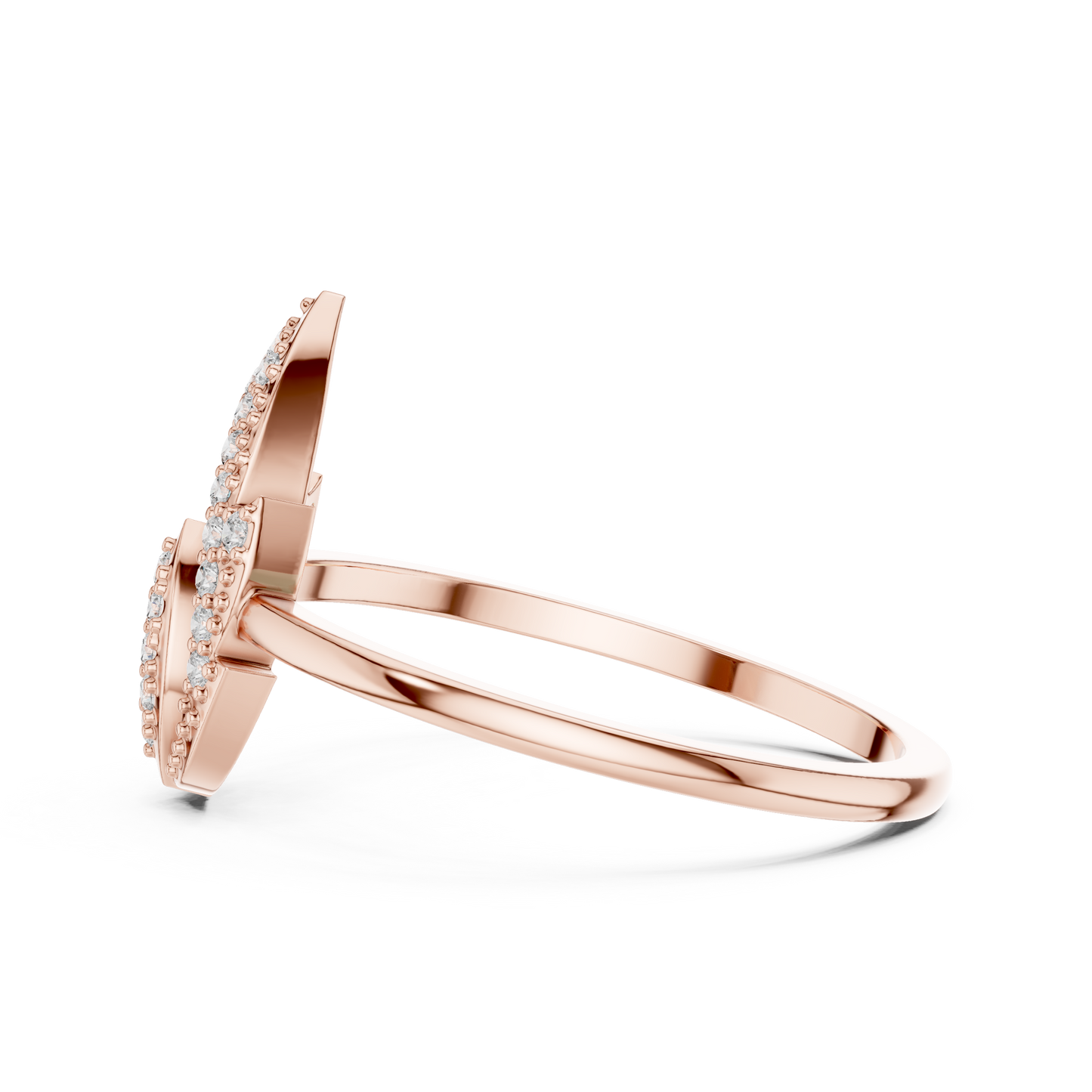 Mixed Shape Lab Grown Diamond Halo Ring