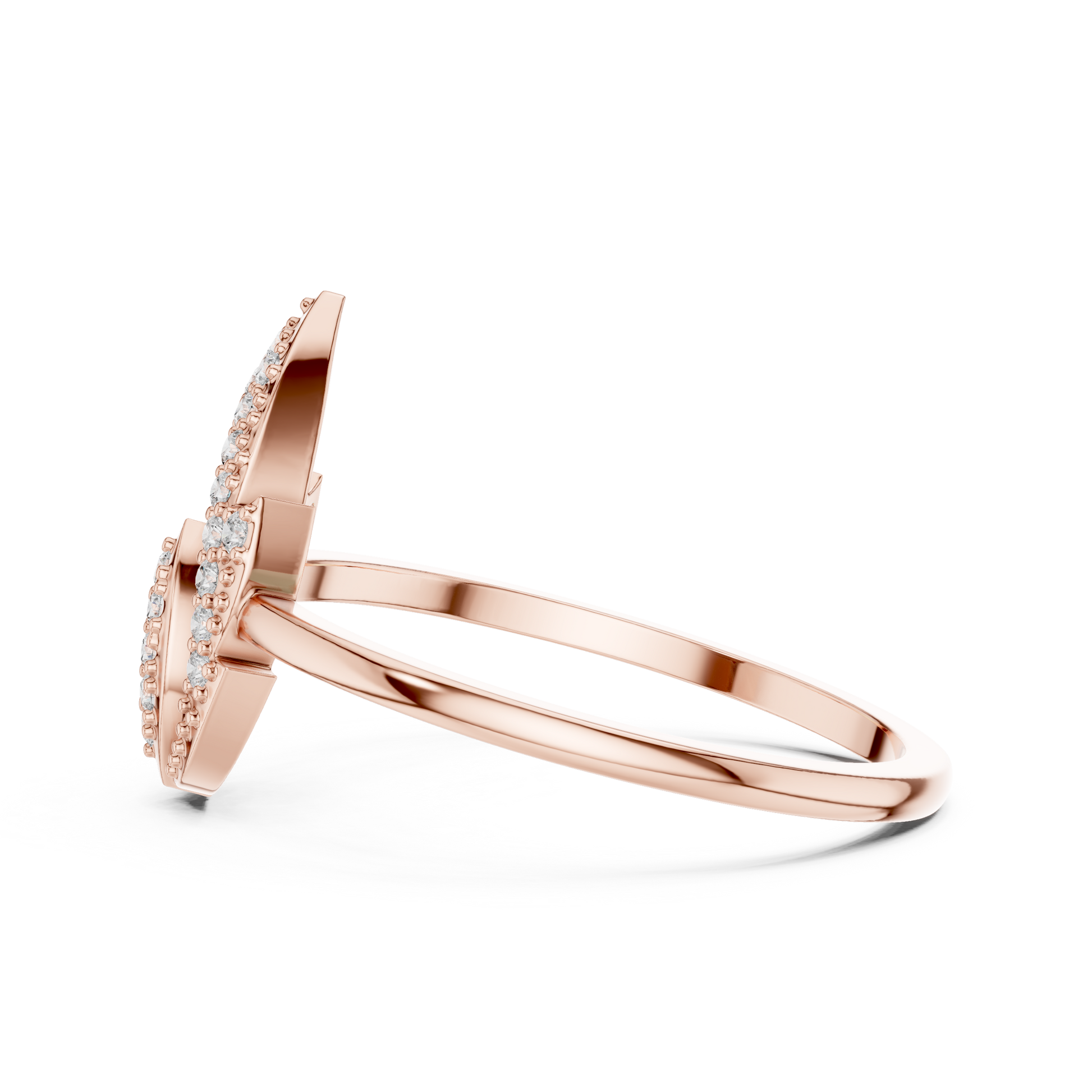 Mixed Shape Lab Grown Diamond Halo Ring