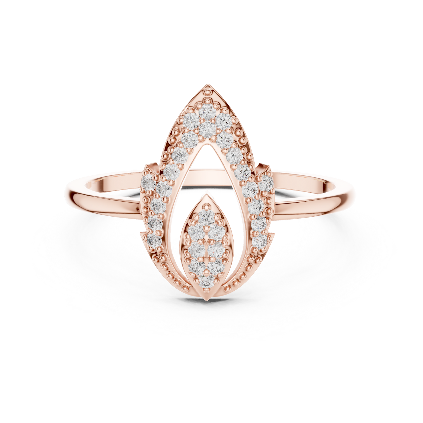 Mixed Shape Lab Grown Diamond Halo Ring
