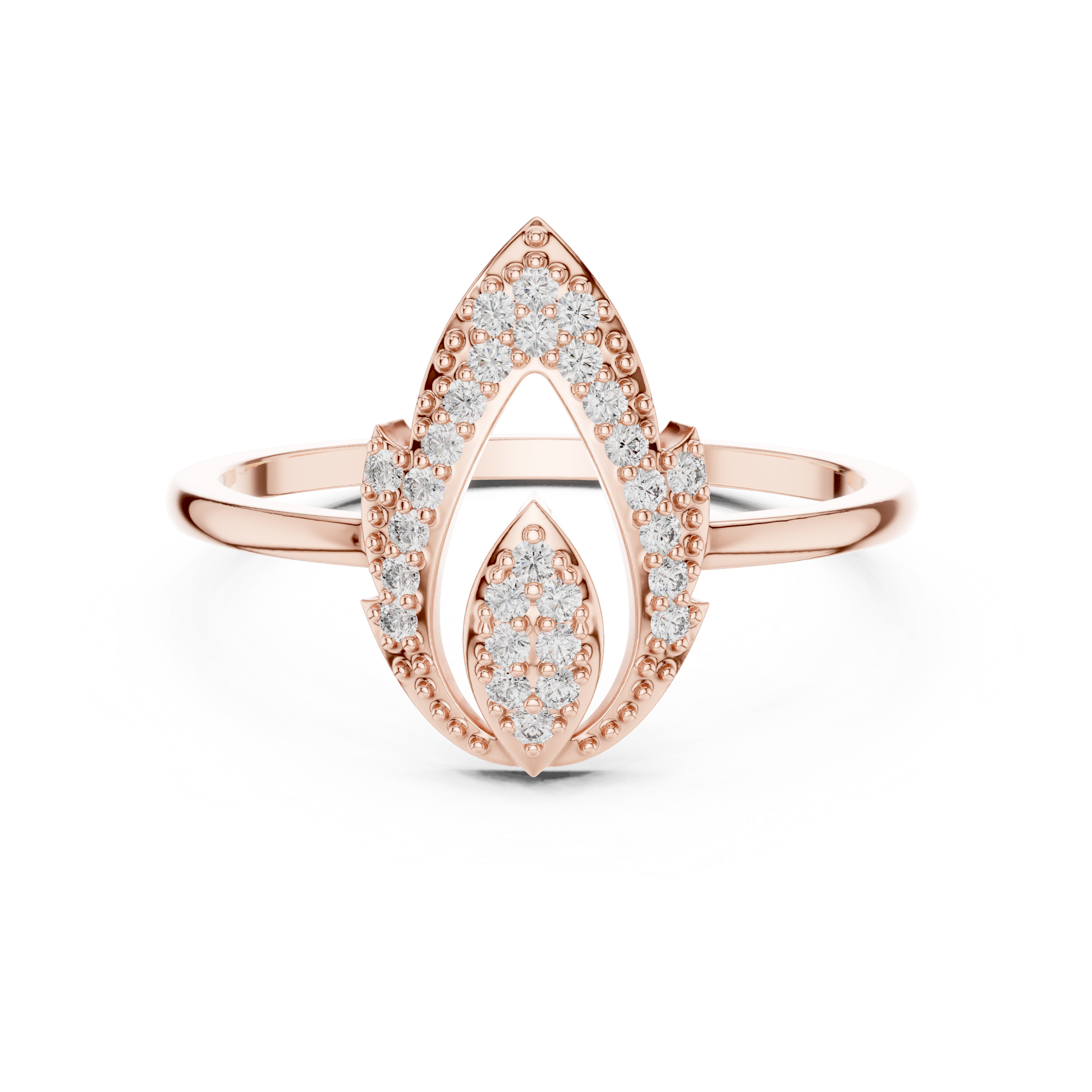 Mixed Shape Lab Grown Diamond Halo Ring