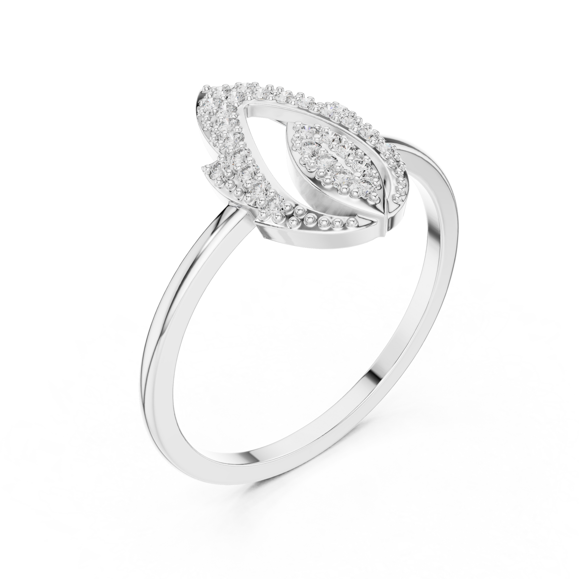 Mixed Shape Lab Grown Diamond Halo Ring