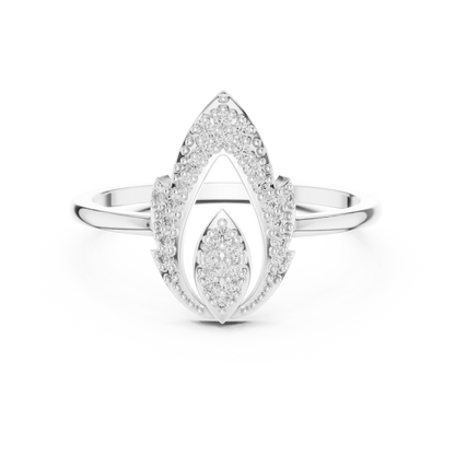 Mixed Shape Lab Grown Diamond Halo Ring
