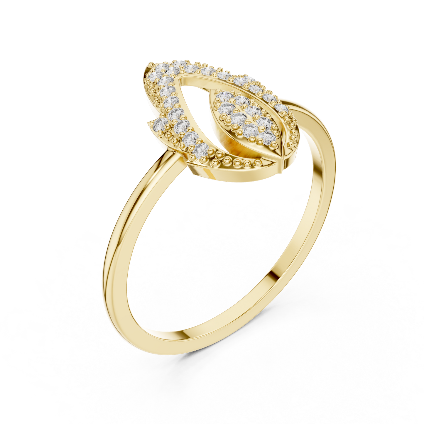 Mixed Shape Lab Grown Diamond Halo Ring
