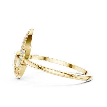 Mixed Shape Lab Grown Diamond Halo Ring