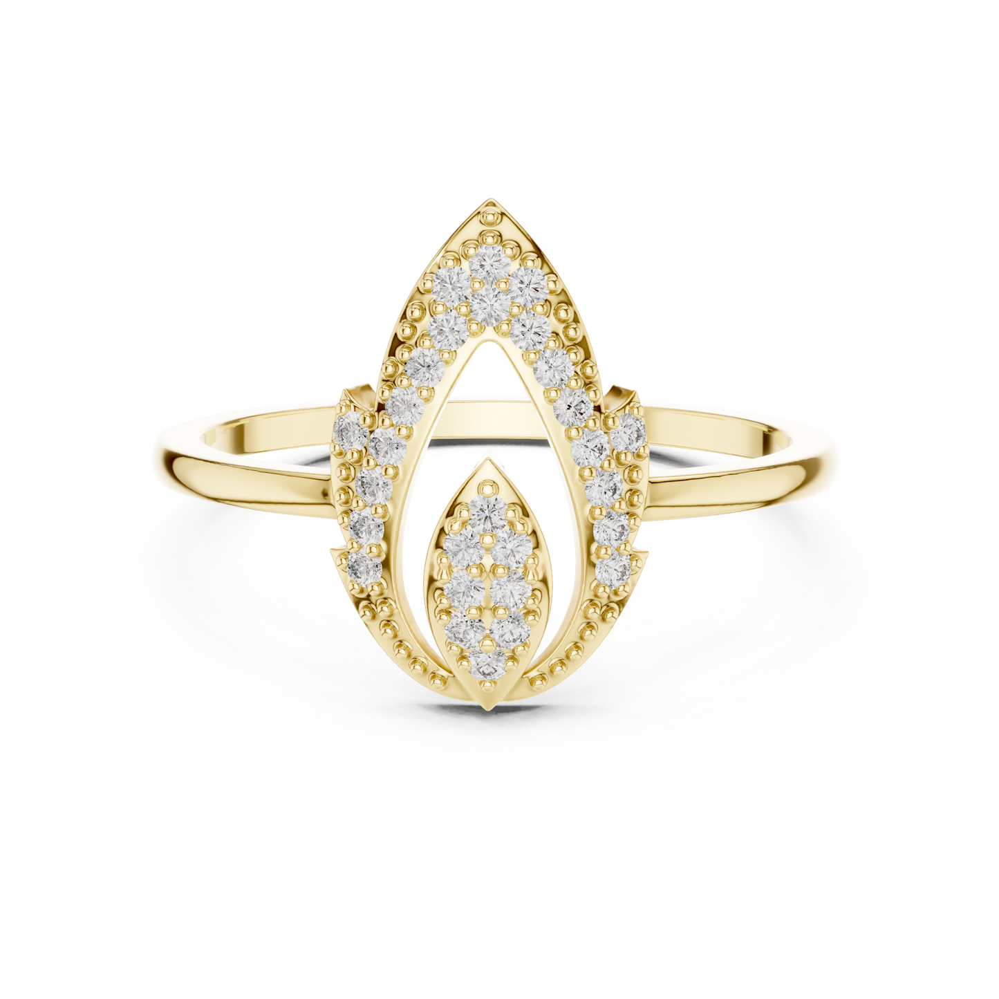 Mixed Shape Lab Grown Diamond Halo Ring