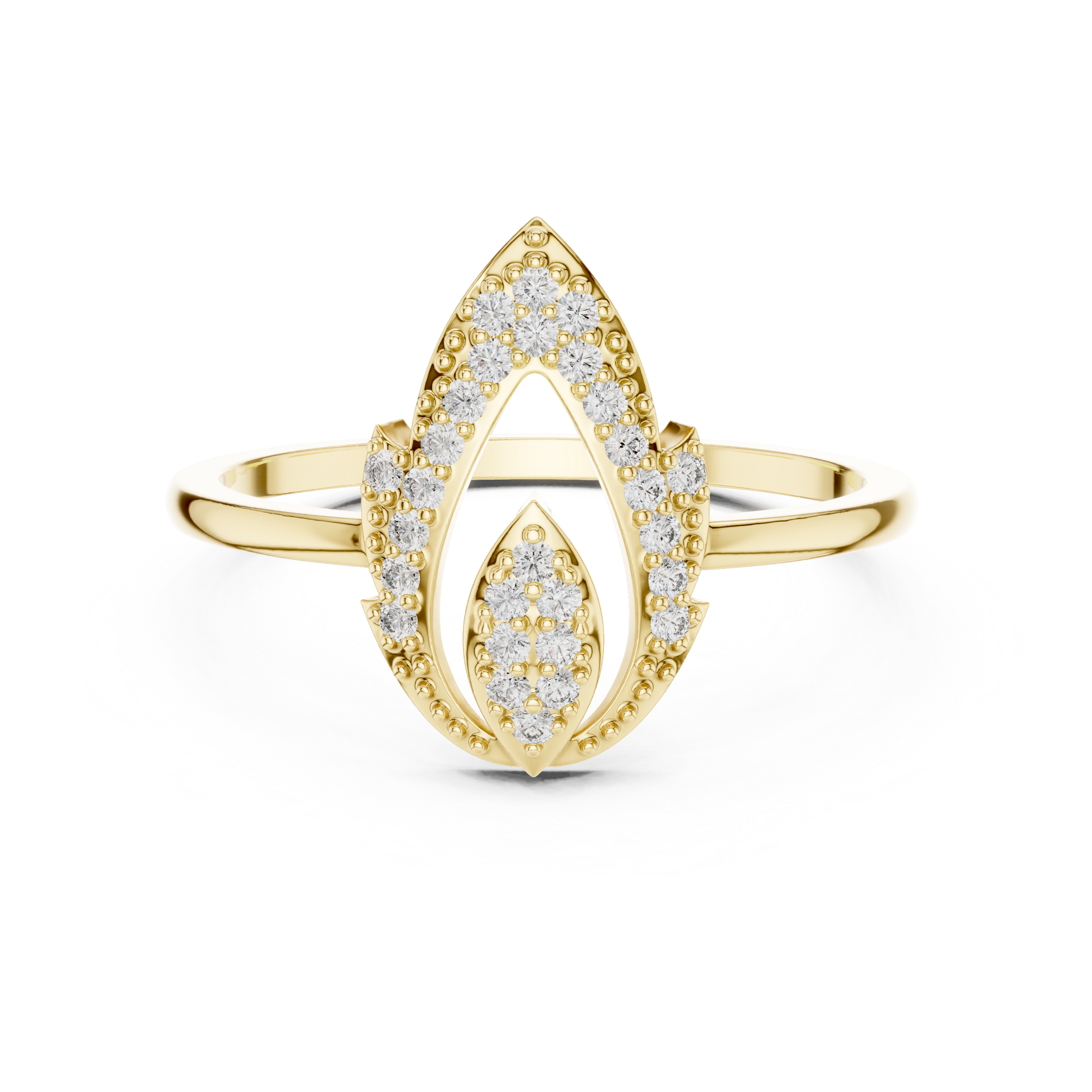 Mixed Shape Lab Grown Diamond Halo Ring