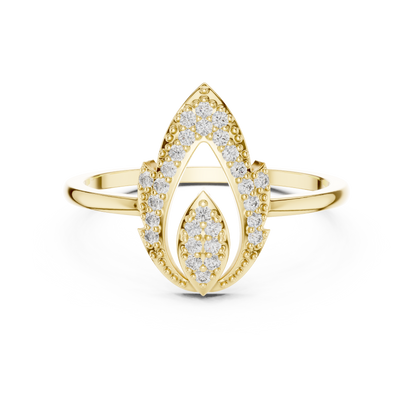 Mixed Shape Lab Grown Diamond Halo Ring