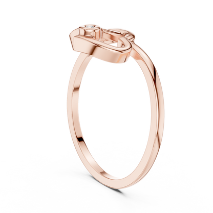Round Solitaire Lab Grown Diamond Ring