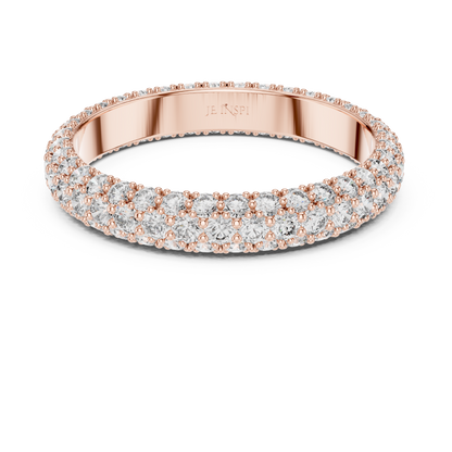 Round Pave Lab Grown Diamond Ring