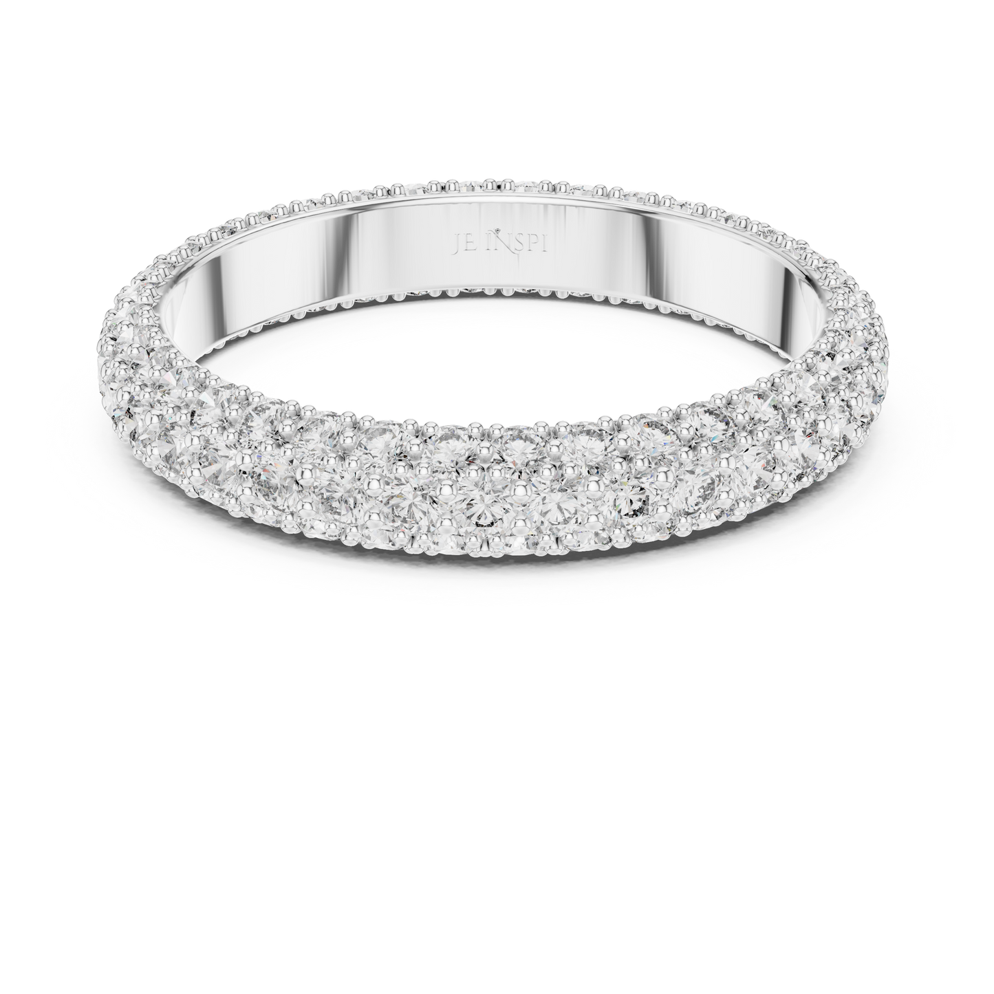 Round Pave Lab Grown Diamond Ring
