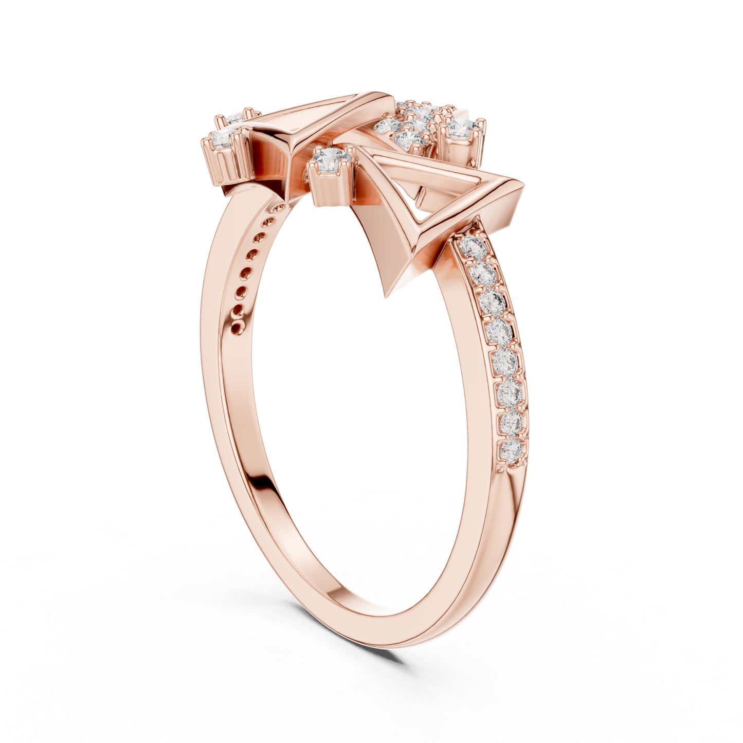Mixed Shape Lab Grown Diamond Halo Ring