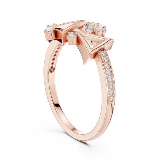 Mixed Shape Lab Grown Diamond Halo Ring