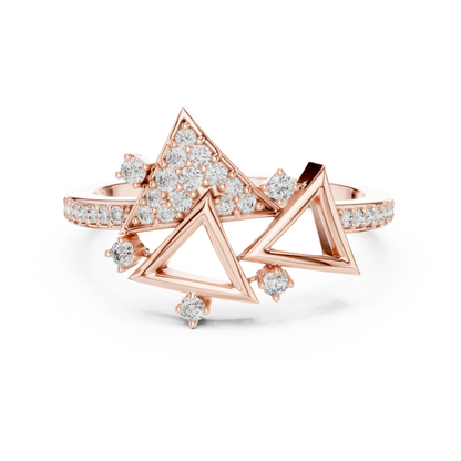 Mixed Shape Lab Grown Diamond Halo Ring