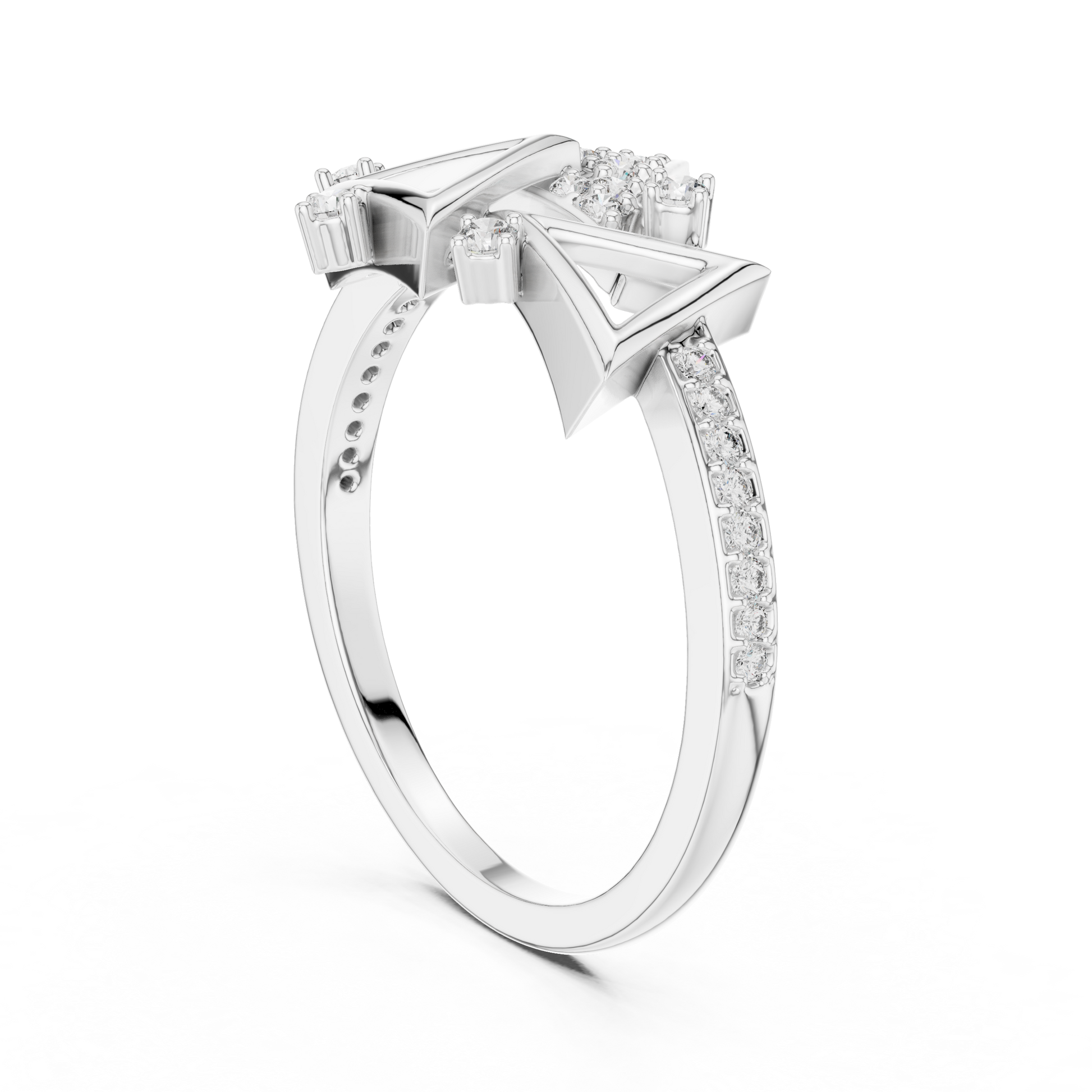 Mixed Shape Lab Grown Diamond Halo Ring