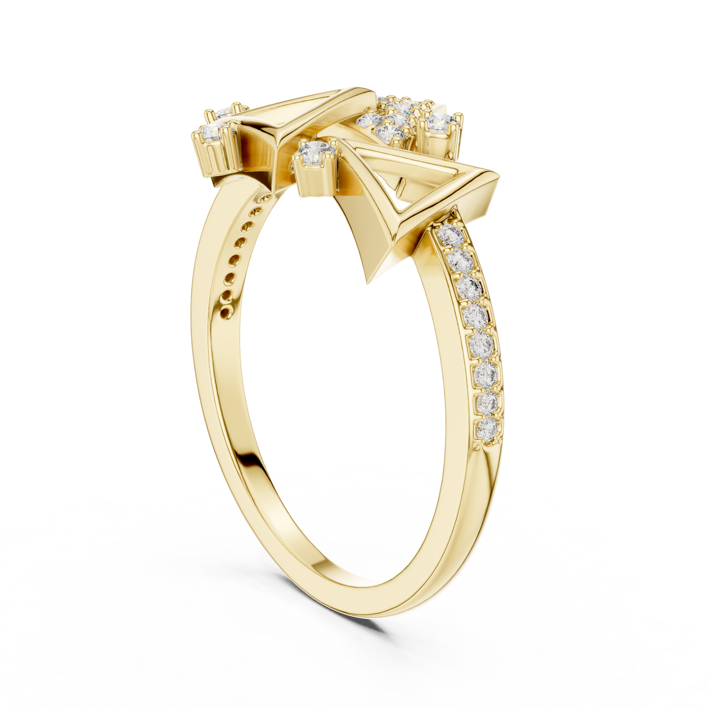 Mixed Shape Lab Grown Diamond Halo Ring