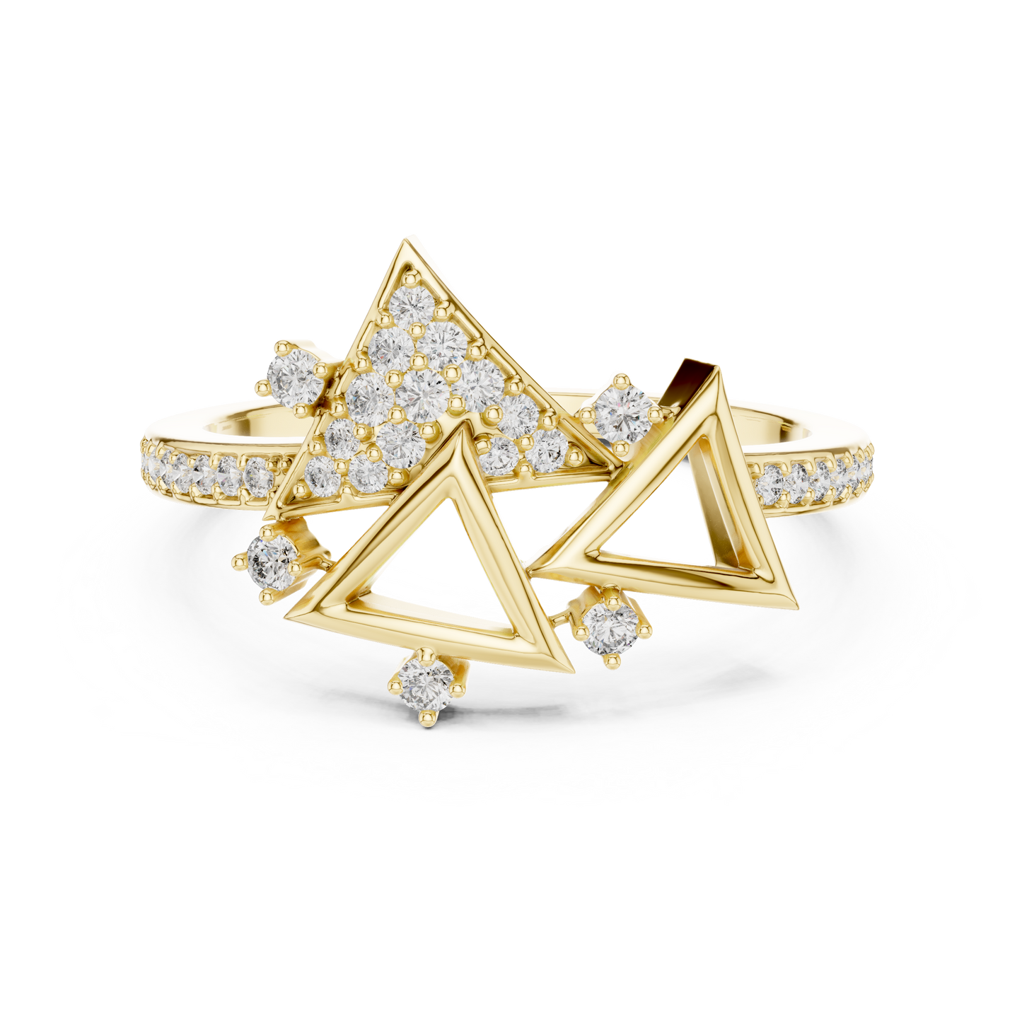 Mixed Shape Lab Grown Diamond Halo Ring