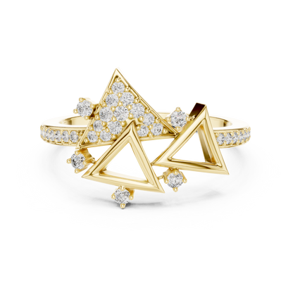 Mixed Shape Lab Grown Diamond Halo Ring