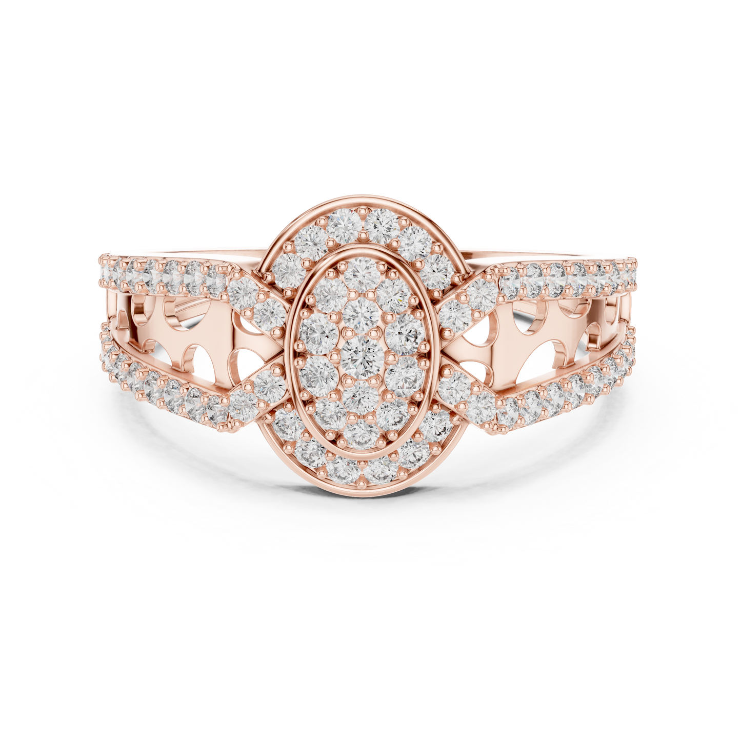 Round Halo Lab Grown Diamond Ring