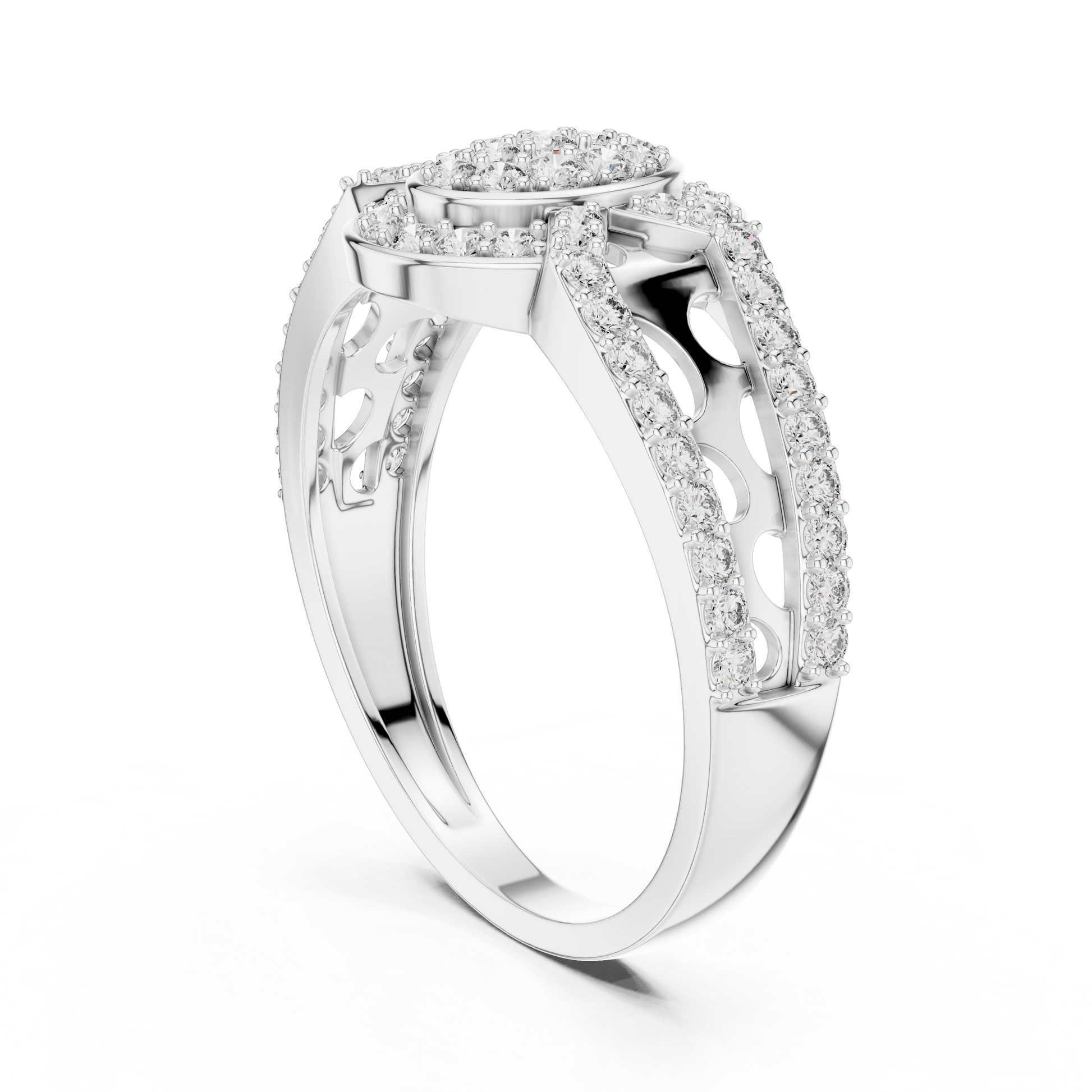 Round Halo Lab Grown Diamond Ring