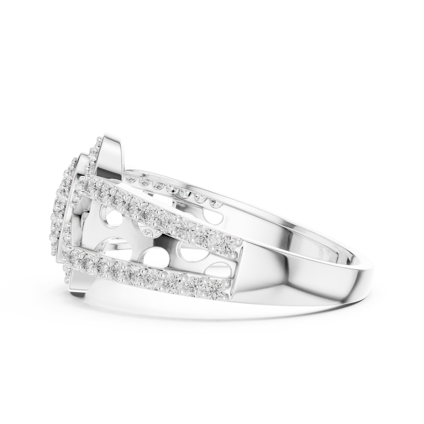 Round Halo Lab Grown Diamond Ring