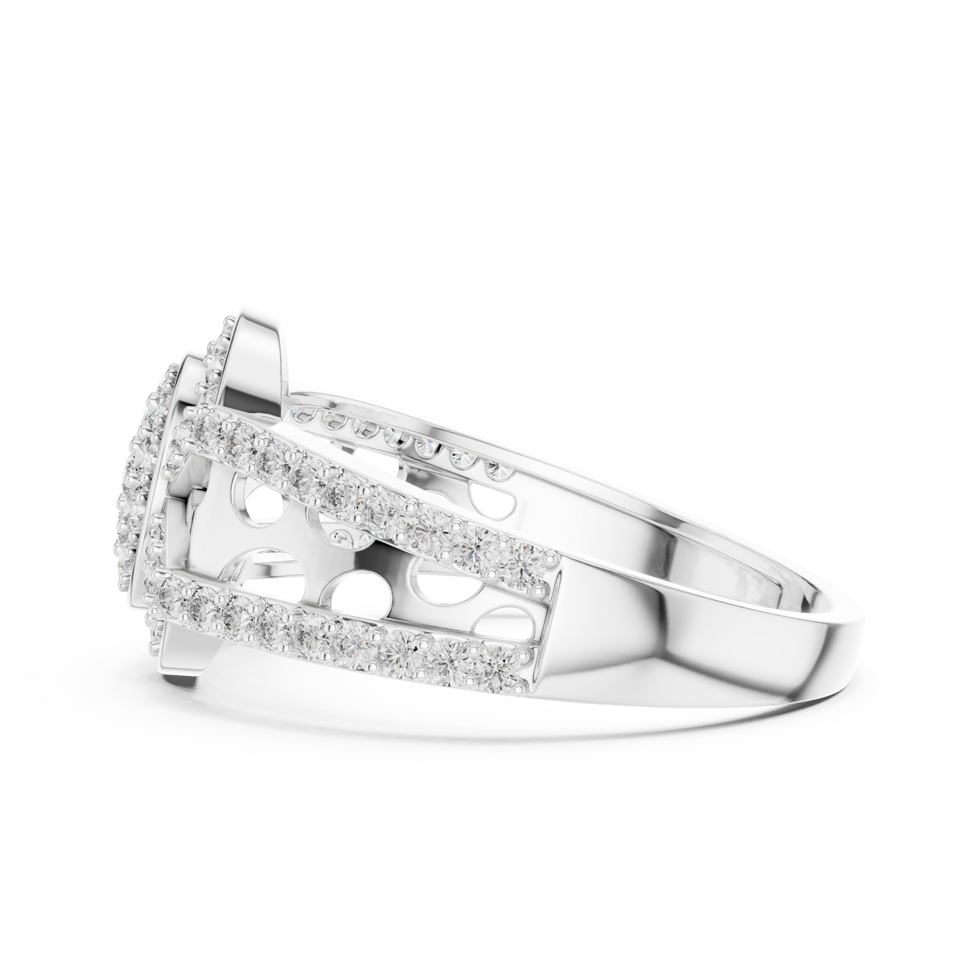 Round Halo Lab Grown Diamond Ring