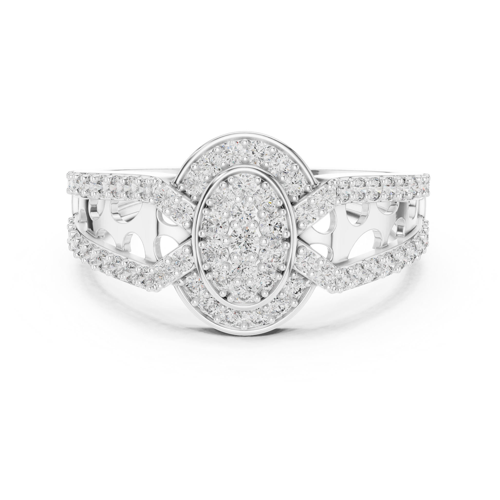 Round Halo Lab Grown Diamond Ring