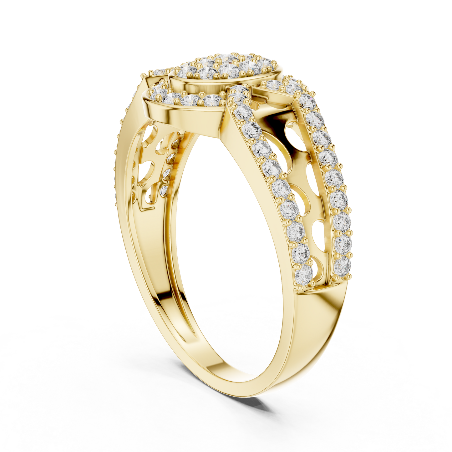 Round Halo Lab Grown Diamond Ring