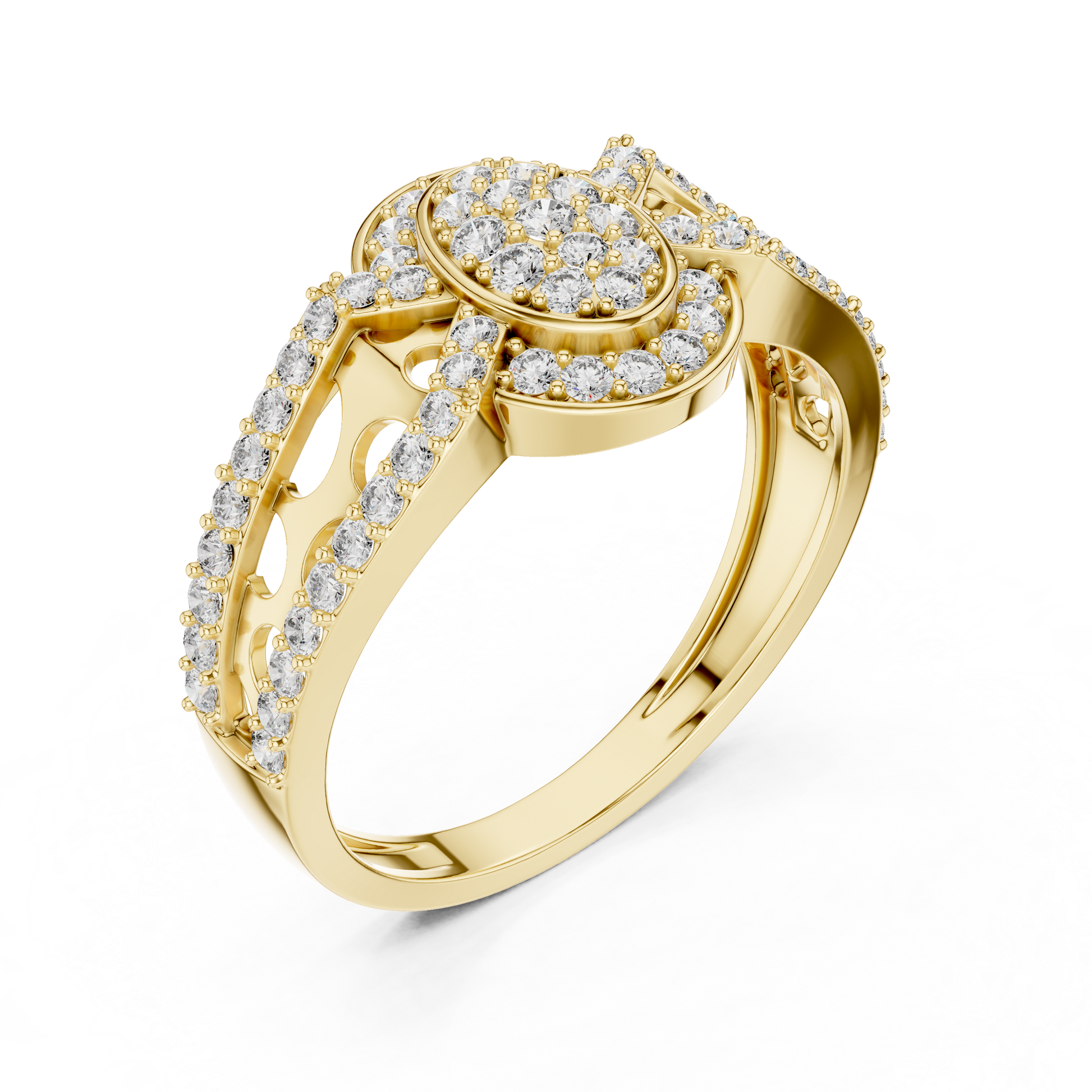 Round Halo Lab Grown Diamond Ring