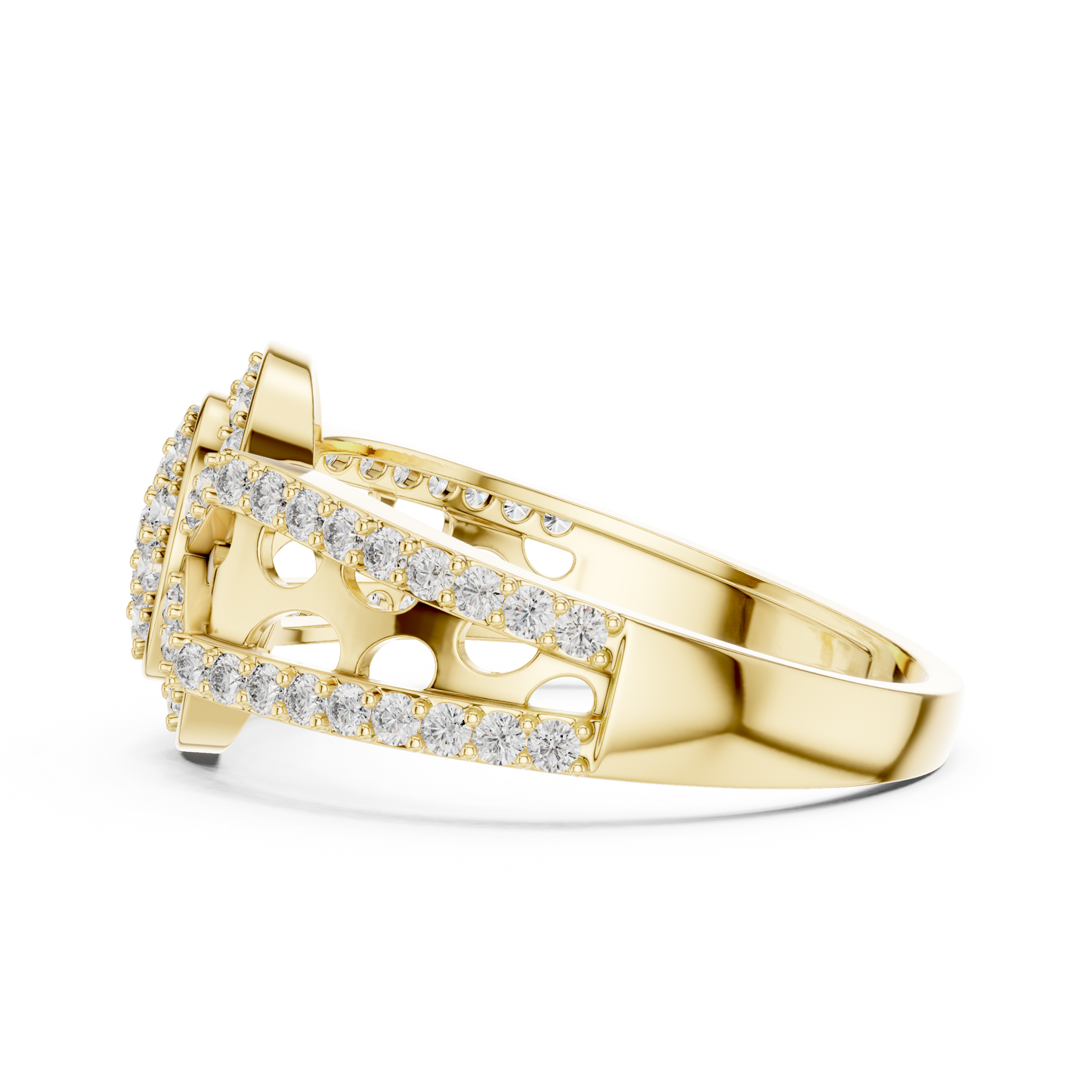 Round Halo Lab Grown Diamond Ring