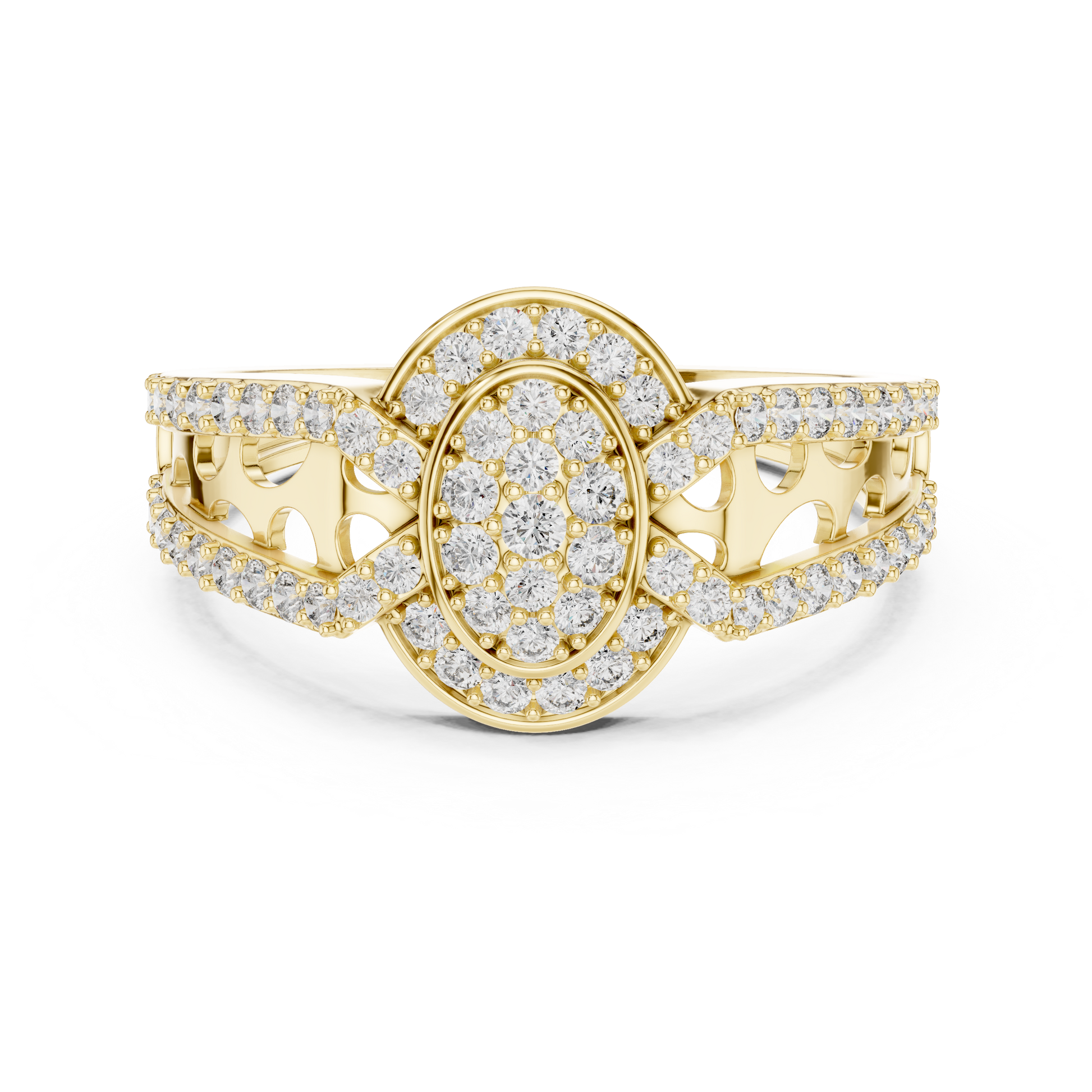 Round Halo Lab Grown Diamond Ring
