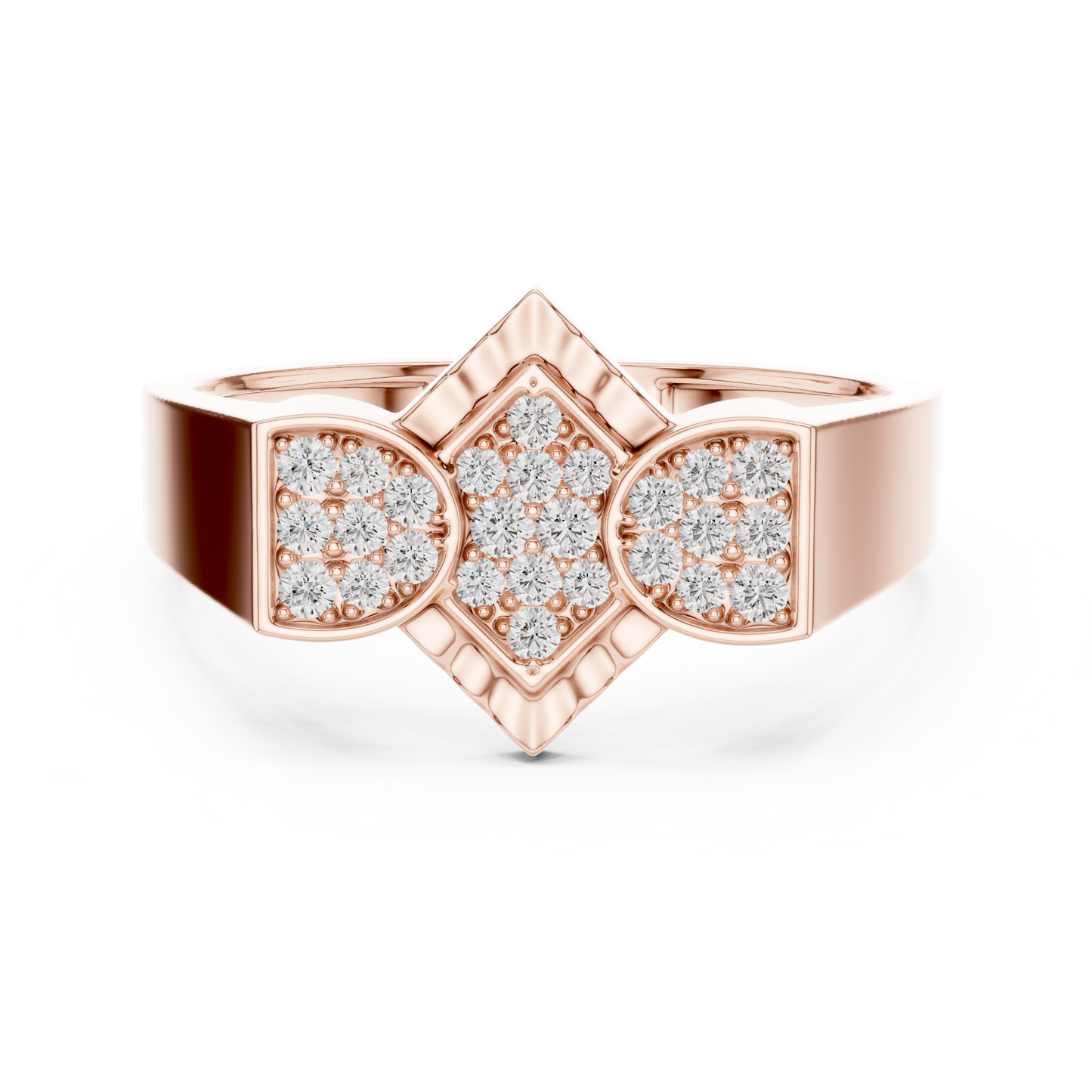 Mixed Shape Lab Grown Diamond Halo Ring