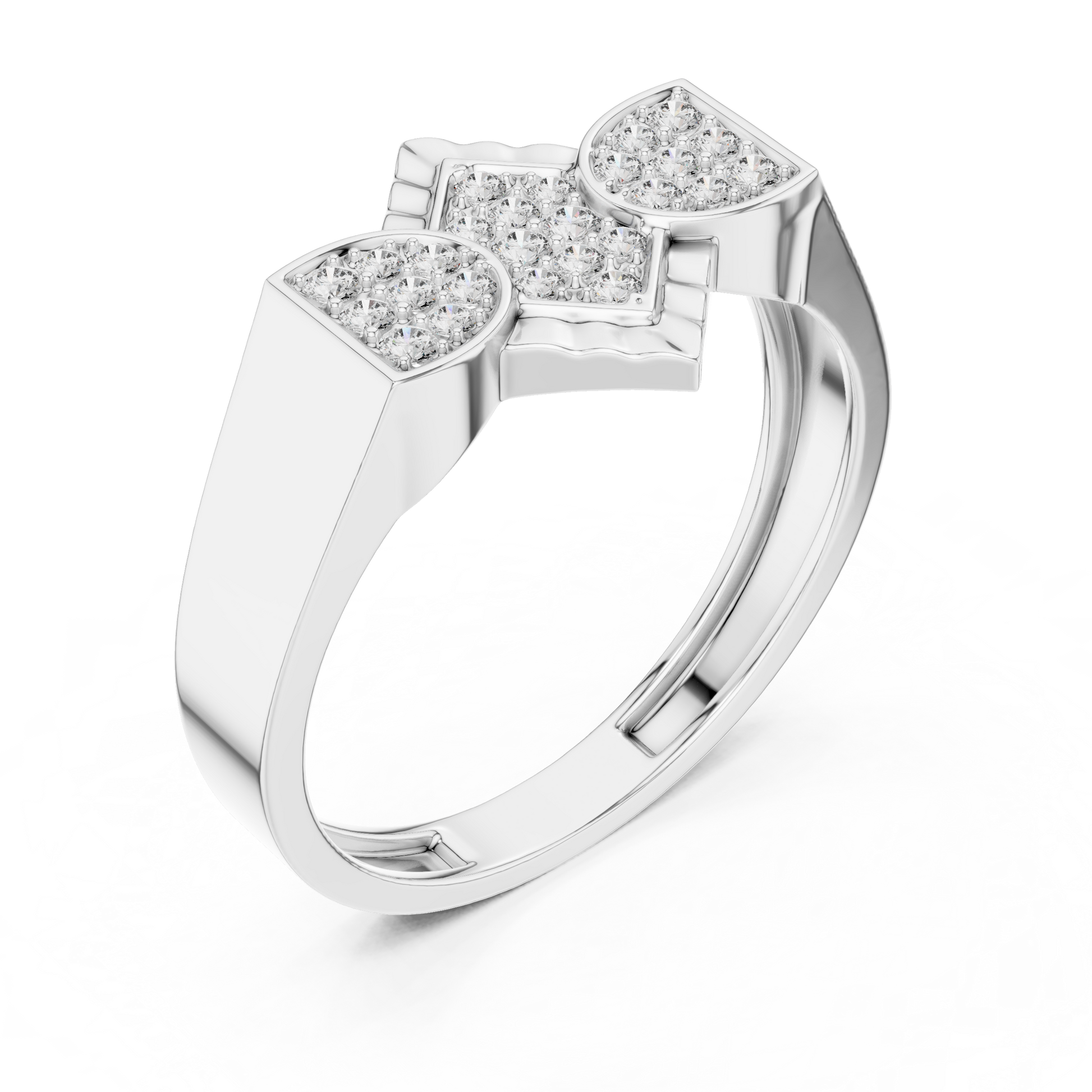 Mixed Shape Lab Grown Diamond Halo Ring