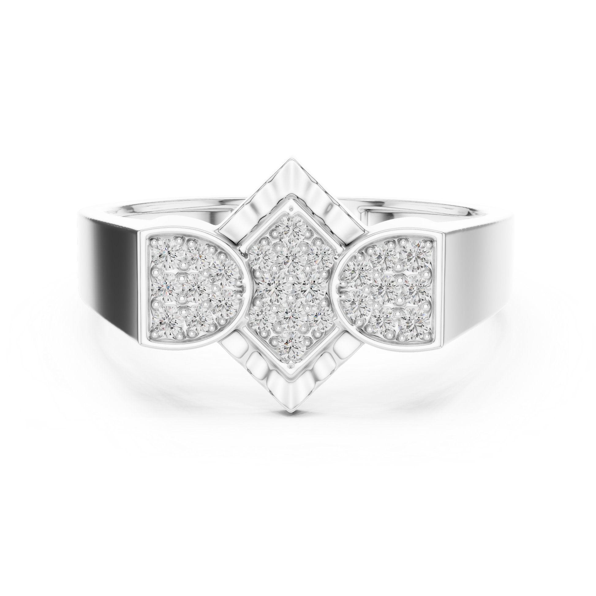 Mixed Shape Lab Grown Diamond Halo Ring