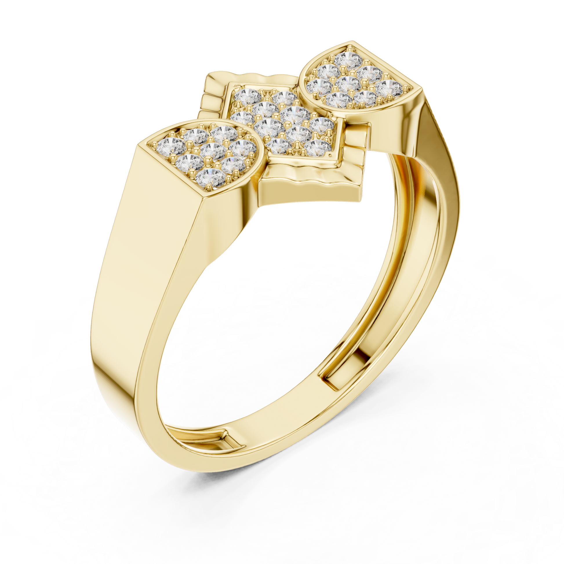 Mixed Shape Lab Grown Diamond Halo Ring