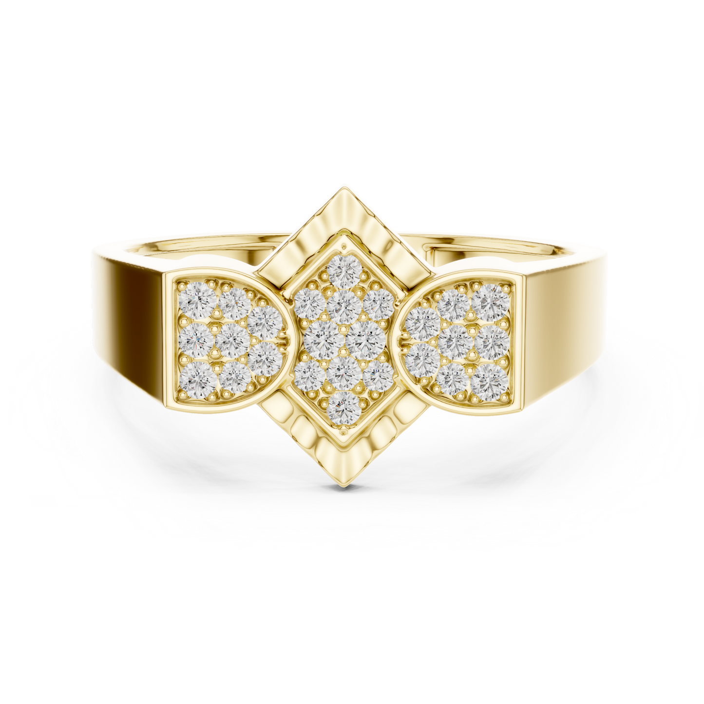 Mixed Shape Lab Grown Diamond Halo Ring