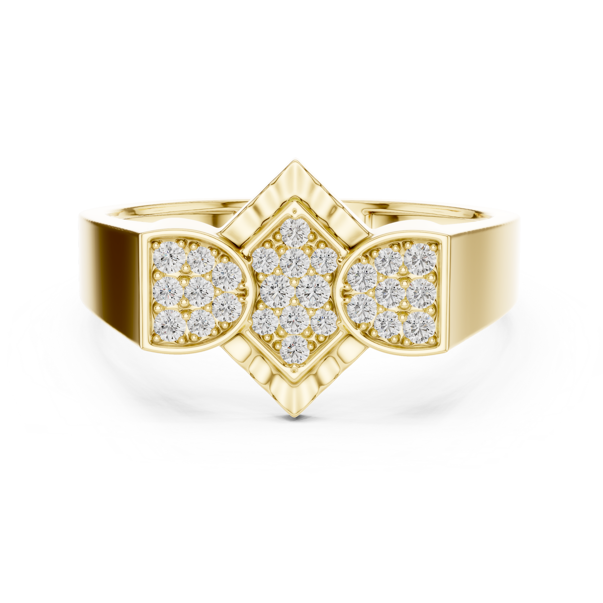 Mixed Shape Lab Grown Diamond Halo Ring