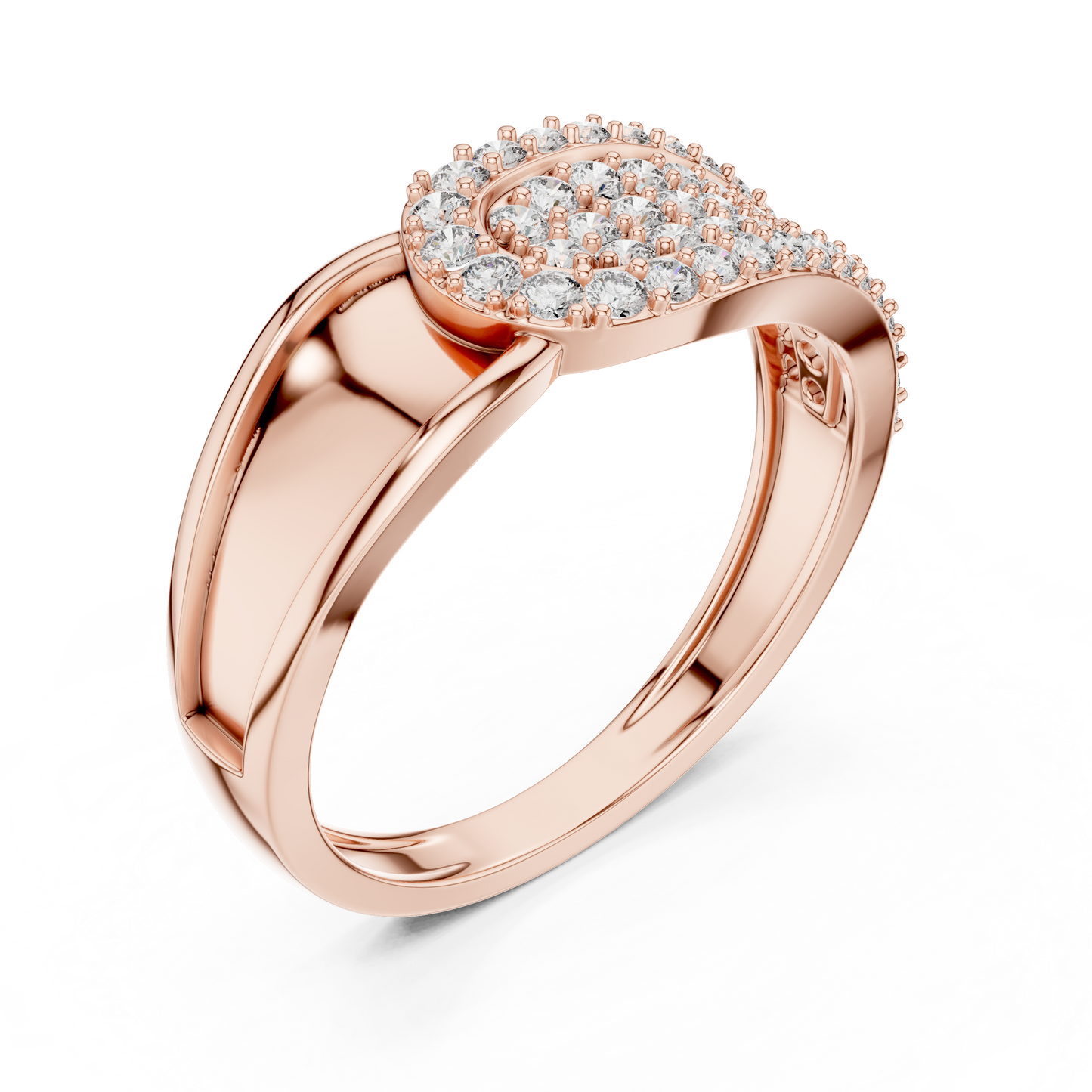 Round Halo Lab Grown Diamond Ring