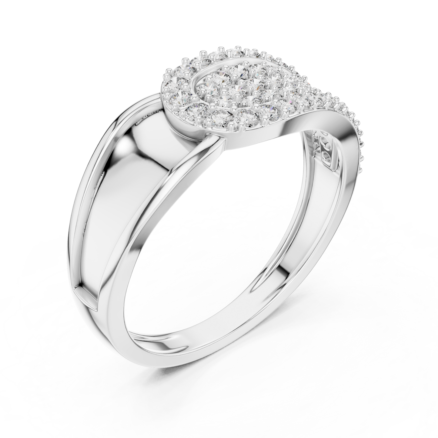 Round Halo Lab Grown Diamond Ring