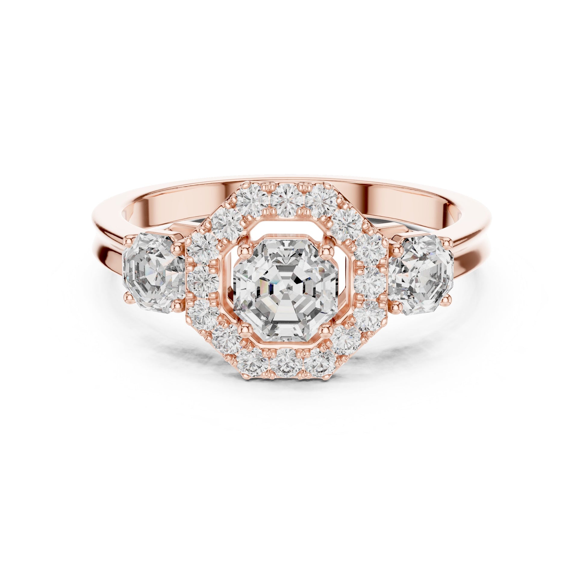 Round Halo Lab Grown Diamond Ring