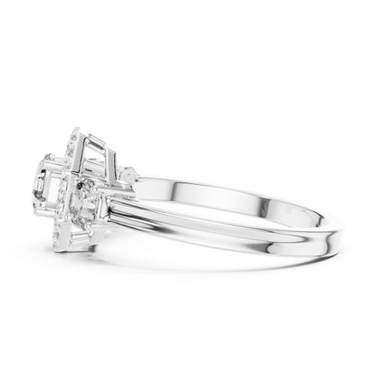 Round Halo Lab Grown Diamond Ring