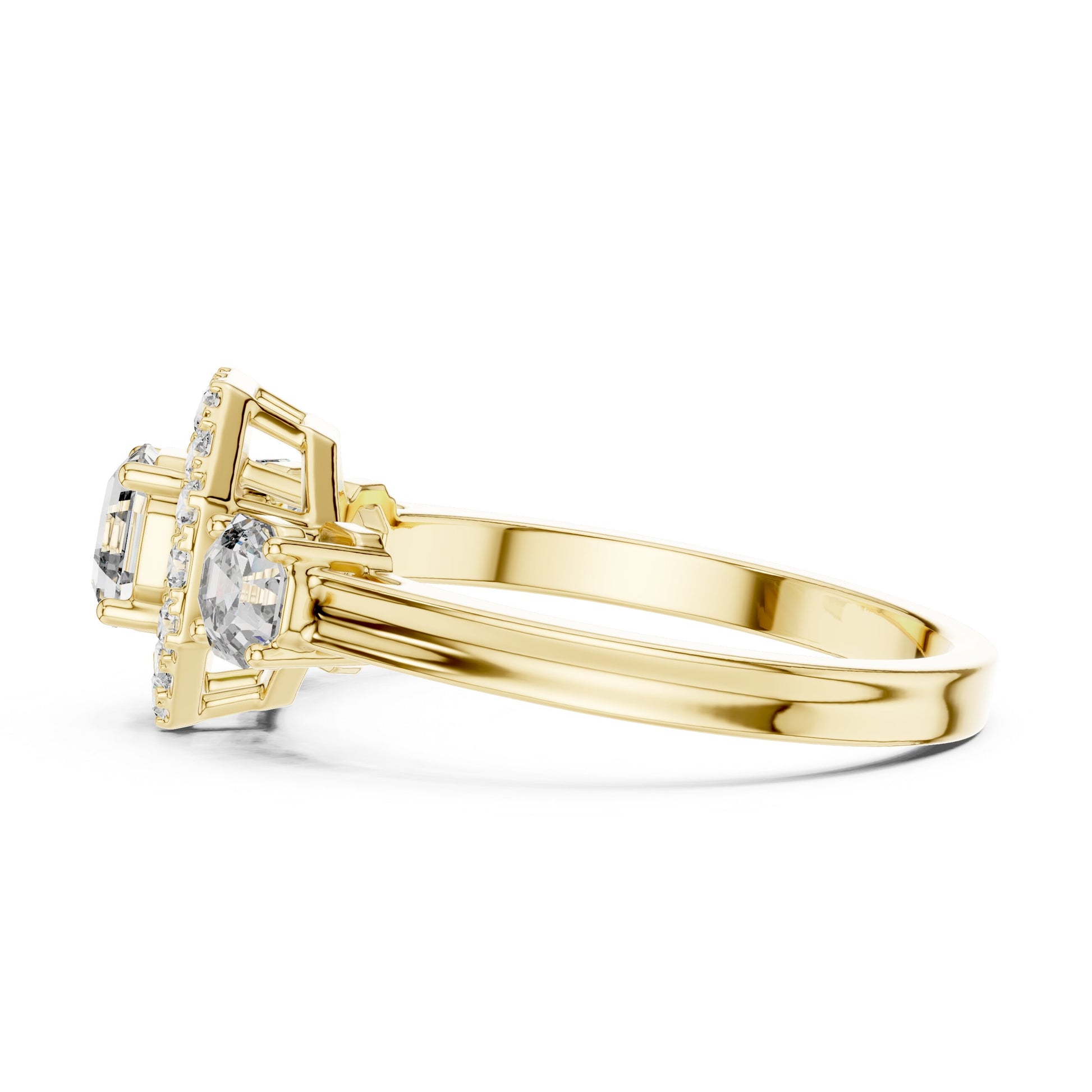 Round Halo Lab Grown Diamond Ring