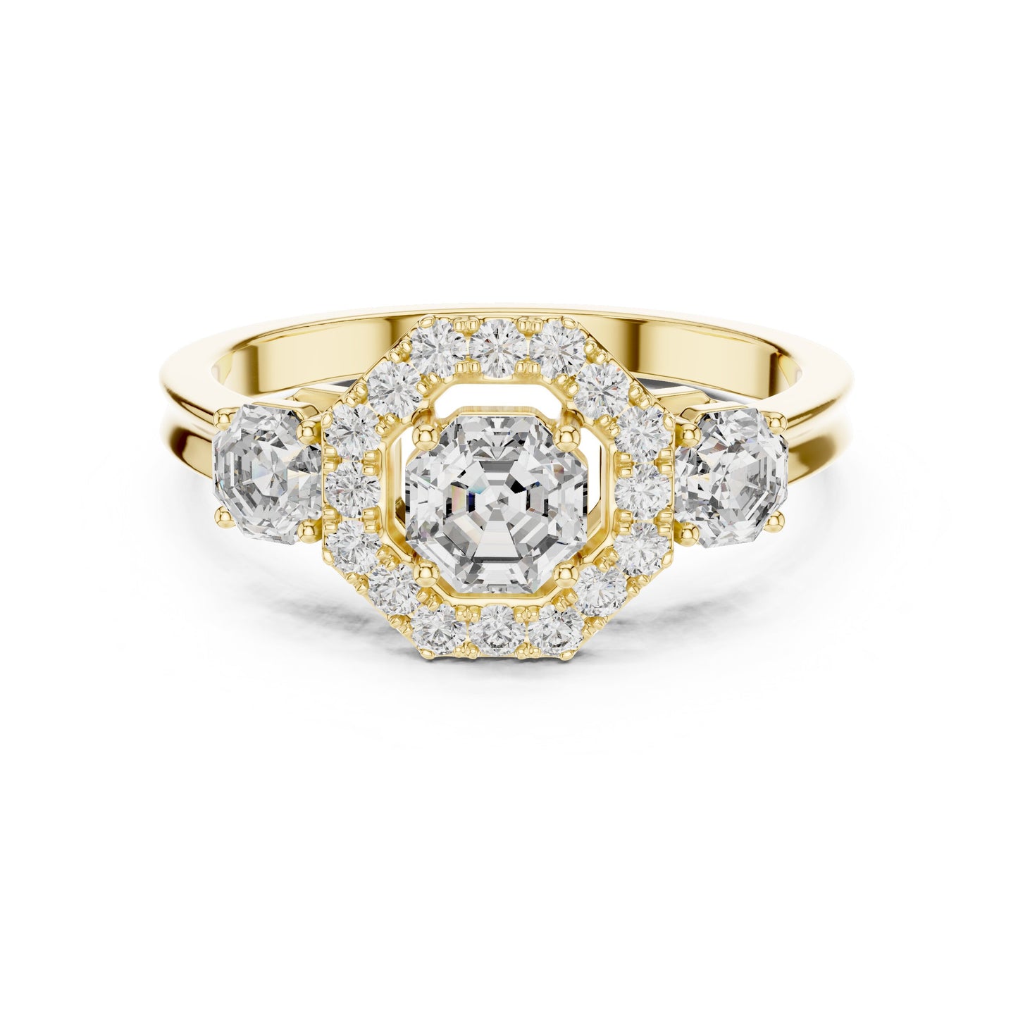 Round Halo Lab Grown Diamond Ring