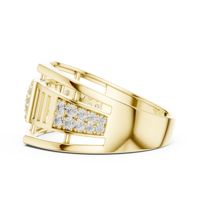 Round Halo Lab Grown Diamond Ring