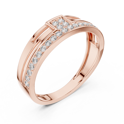 Round Channel Lab Grown Diamond Ring
