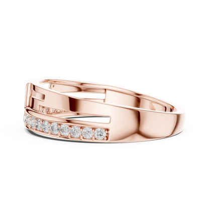 Round Channel Lab Grown Diamond Ring